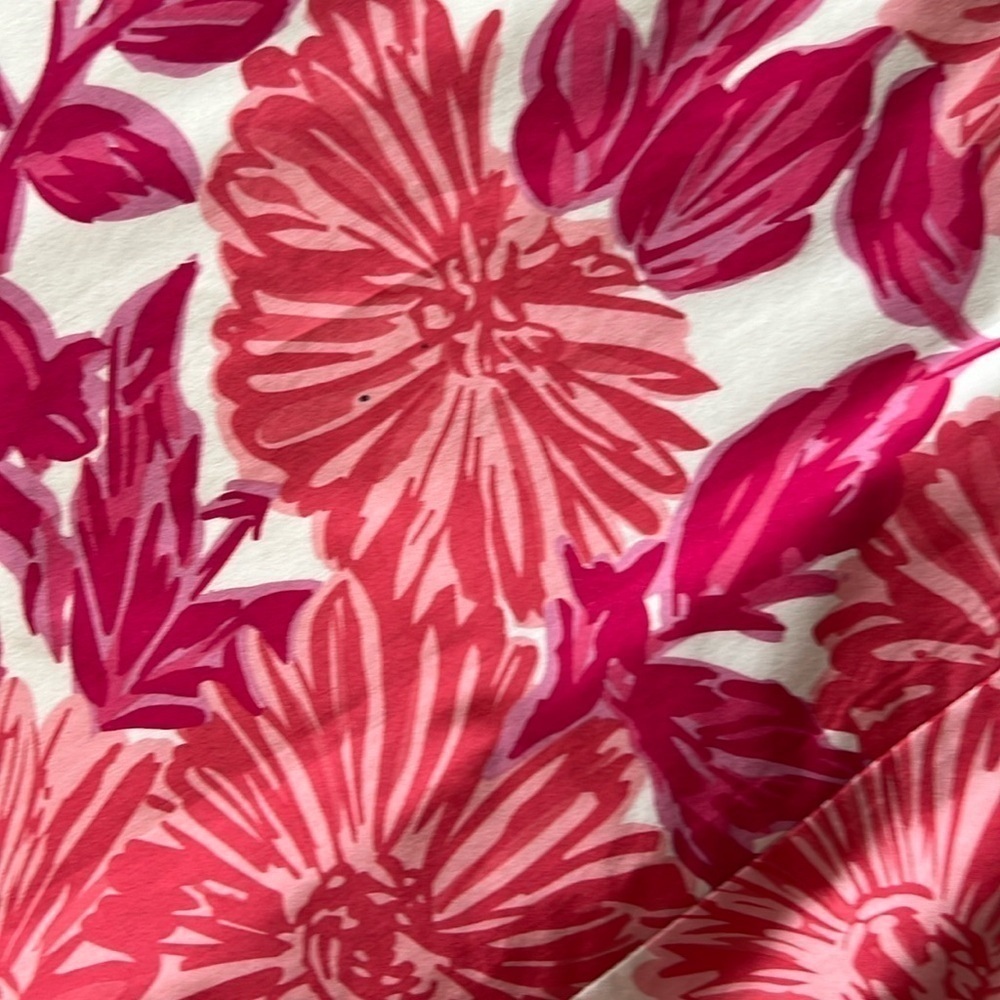 Boden Floral Sleeveless V Neck Dress Lined Cotton Sz 10 L - Picture 12 of 12